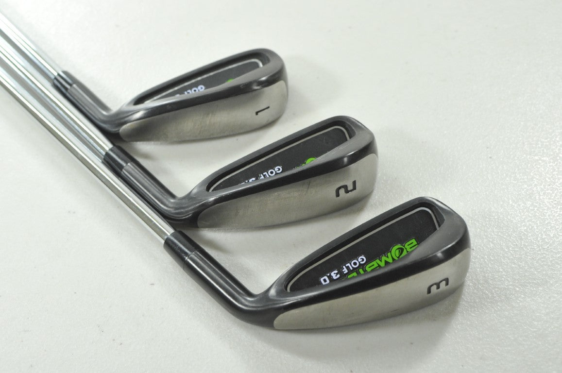 Bombtech 3.0 #1, #2, #3 Driving Irons Set Stiff Flex RH Steel  # 210790