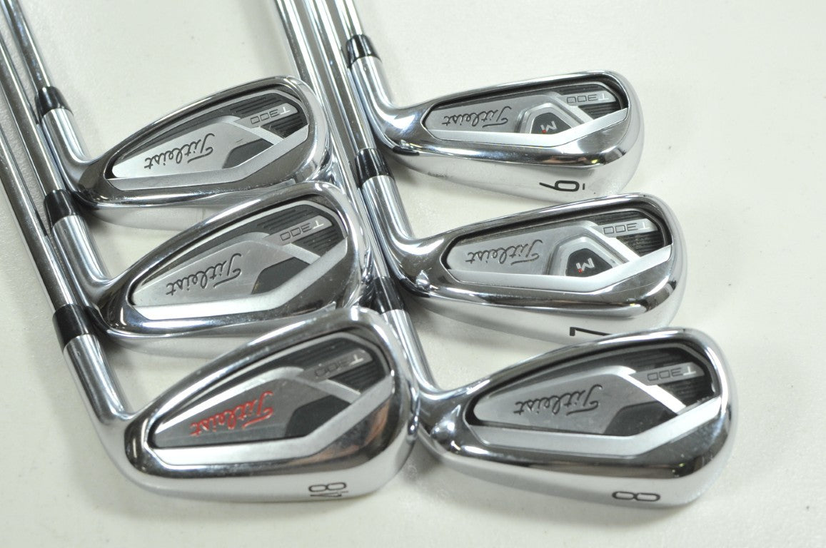 Titleist T300 2021 6-PW,48* Iron Set Regular Flex RH AMT Red R300 Steel # 207196