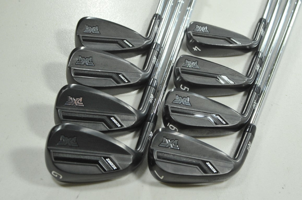 LEFT HANDED PXG 0211 XCOR2 Xtreme Dark Black 4-W,GW Iron Set Regular KBS #210061
