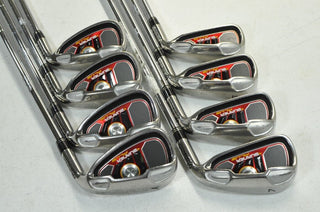 TaylorMade Burner Plus 4-PW,AW Iron Set Right Uniflex Burner 85 Steel # 183808