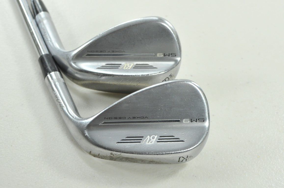 Titleist Vokey SM9 Tour Chrome 52*, 58* Wedge Set Right Wedge Flex Steel #206343