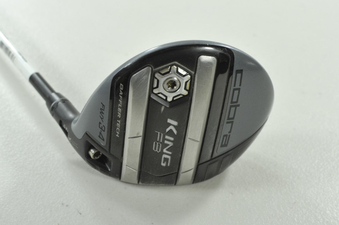 Cobra King F8 3-4 Fairway Wood Stiff Flex Right Aldila NV 70g Graphite # 207061