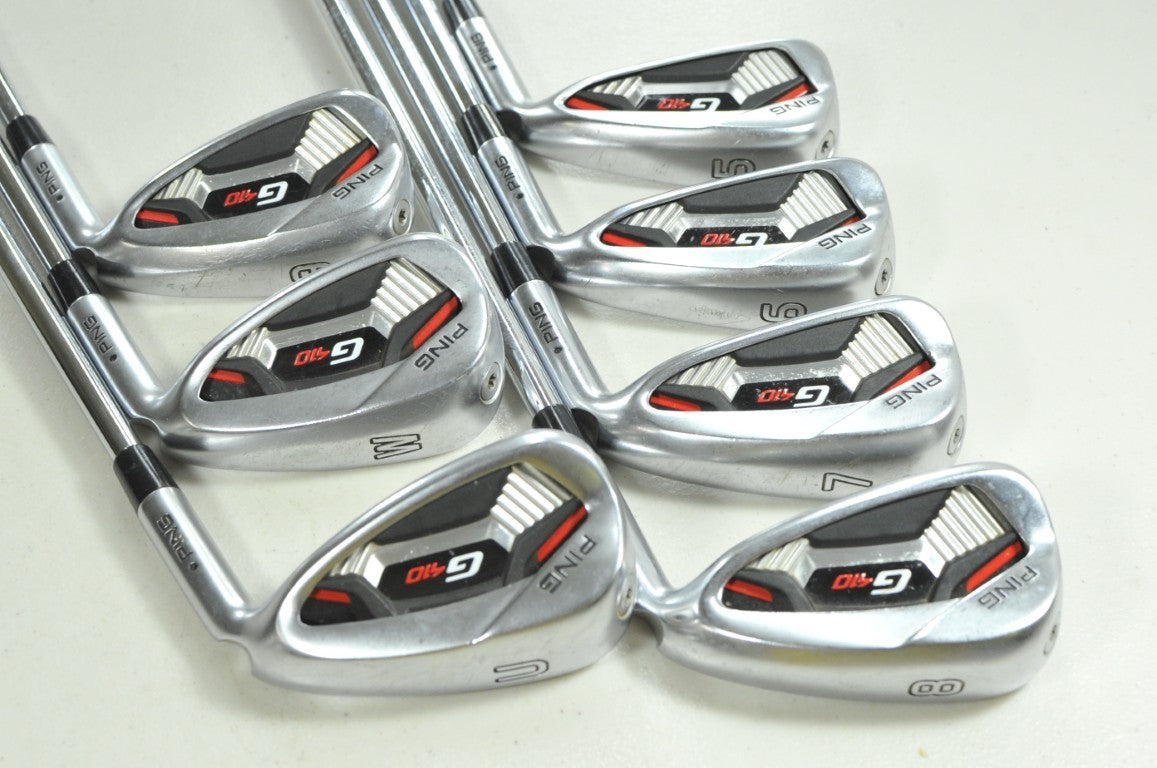 Ping G410 5-W,UW Iron Set Regular Flex Black Dot Right AWT 2.0 Steel # 206538