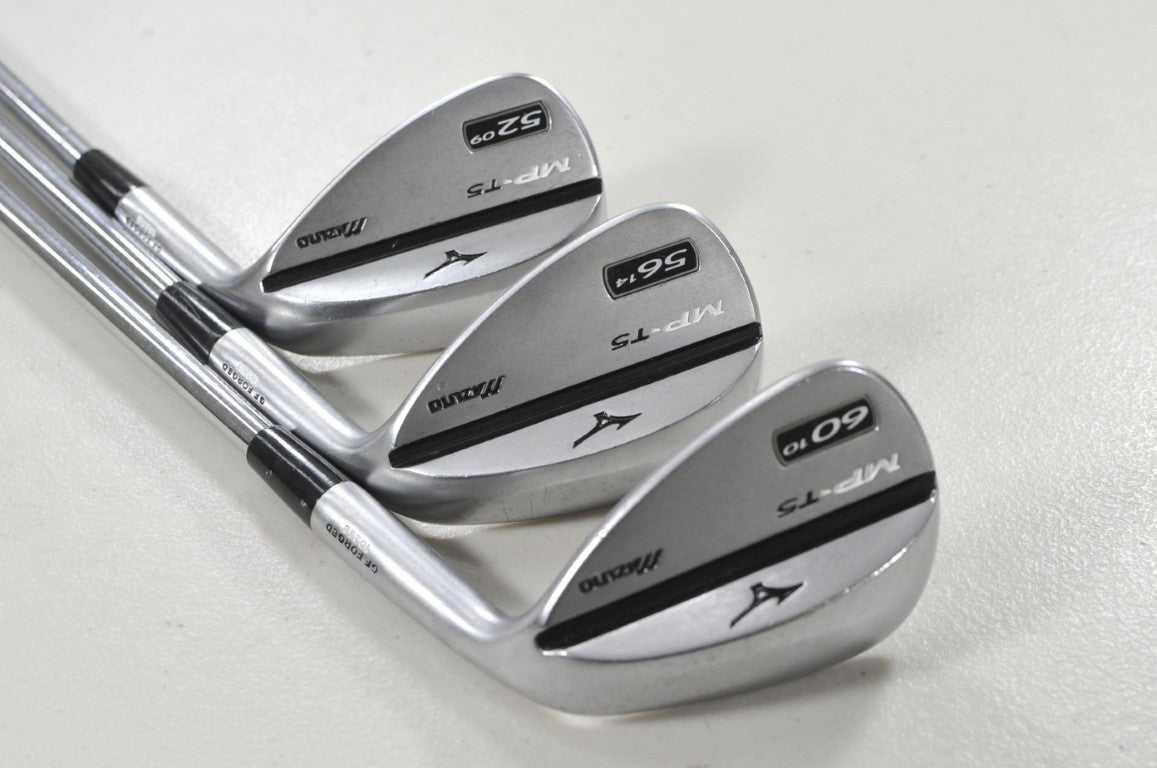 Mizuno MP-T5 White Satin 52*,56*,60* Wedge Set Right DG Wedge Flex Steel #215785