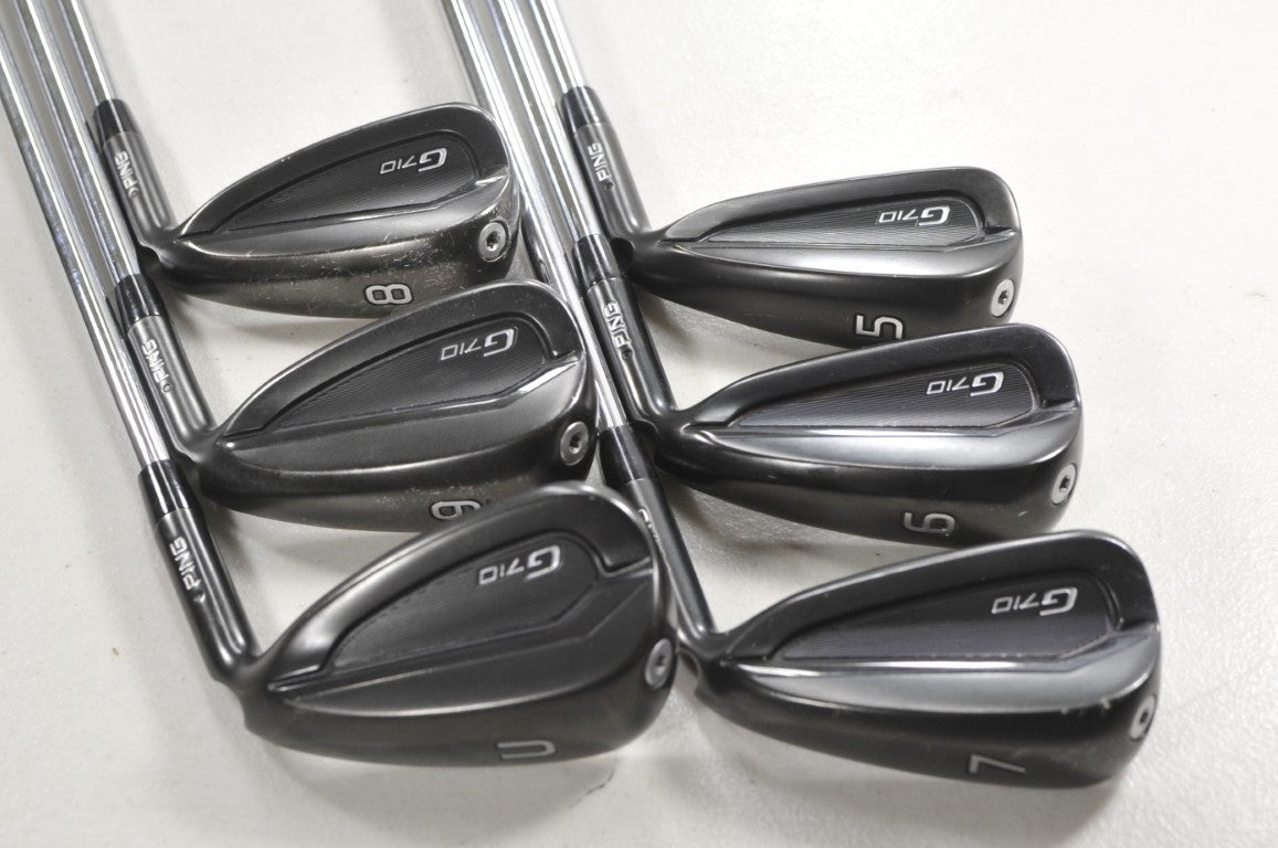 Ping G710 5-9,UW Iron Set Regular Flex Black Dot AWT 2.0 Right Steel #218799