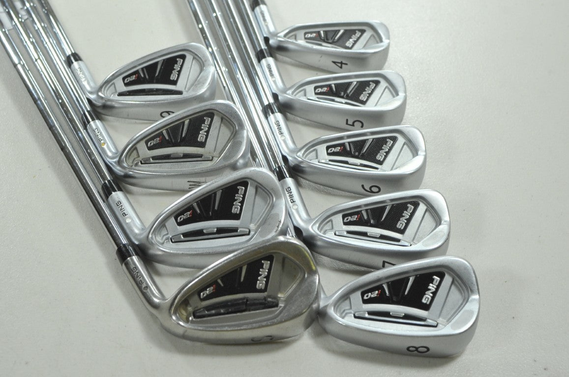 Ping i20 4-W,UW,SW Iron Set Regular Flex White Dot Right CFS Steel # 210454