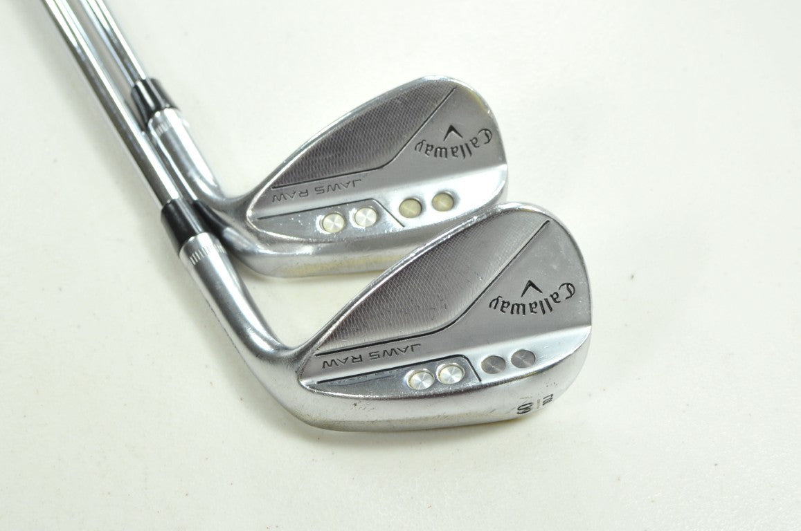 Callaway Jaws Raw Chrome 56*, 60* Wedge Set Right DG Spinner Steel # 205512