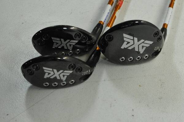 LEFT HANDED PXG 0341 X Gen2 #3 Fairway Wood, 0317 X 19* and 22* Hybrids #182335 - Golf Club Brokers