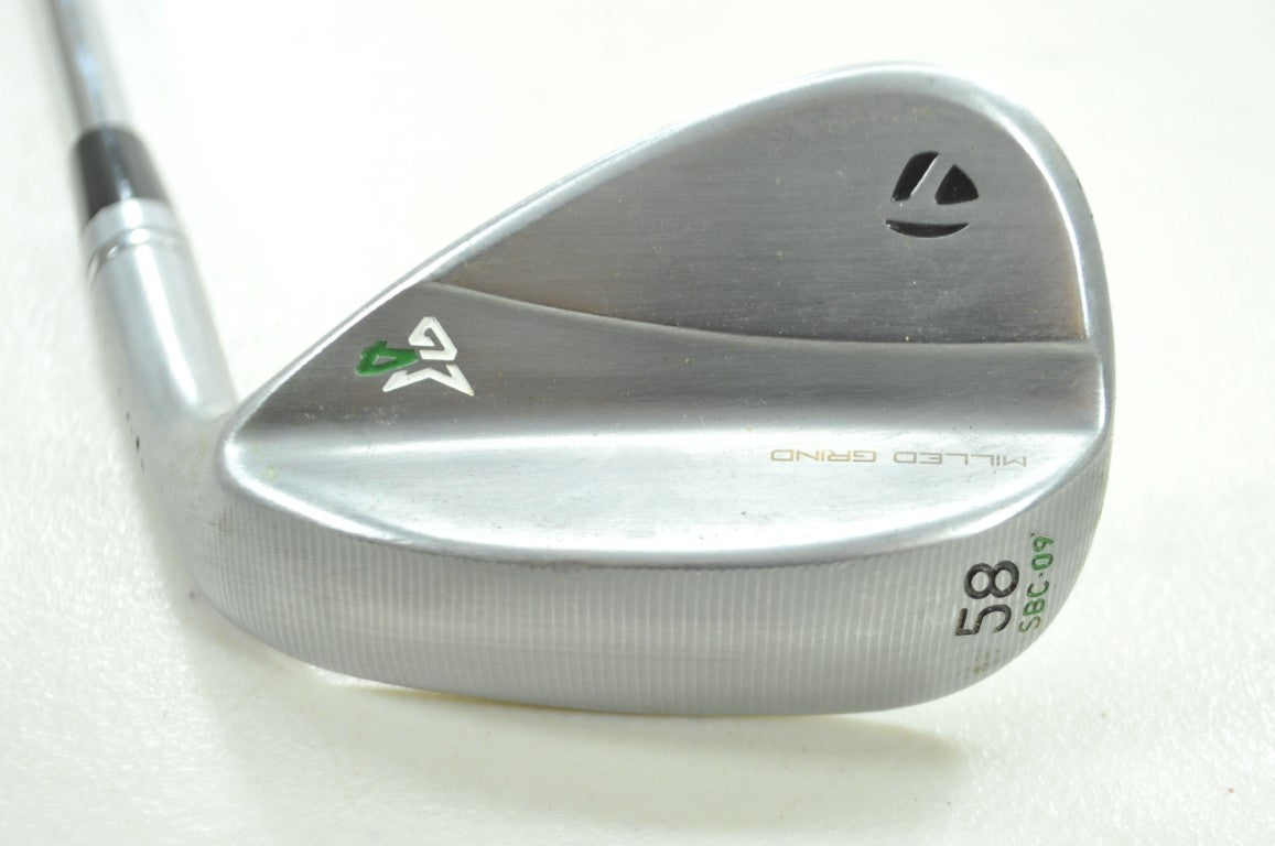 TaylorMade Milled Grind 4 Satin 58*-09 Wedge Right DG MID S300 Steel # 194472