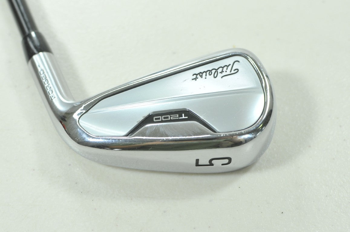 Titleist T200 2021 Single 5 Iron Stiff Flex RH AMT Tour White S300 Steel #212060