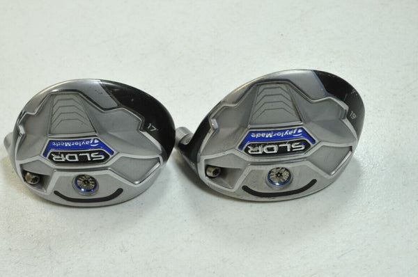 TaylorMade SLDR 3HL - 17* and 5 - 19* Fairway Woods Heads Only Set w/ Covers #181792 - Golf Club Brokers