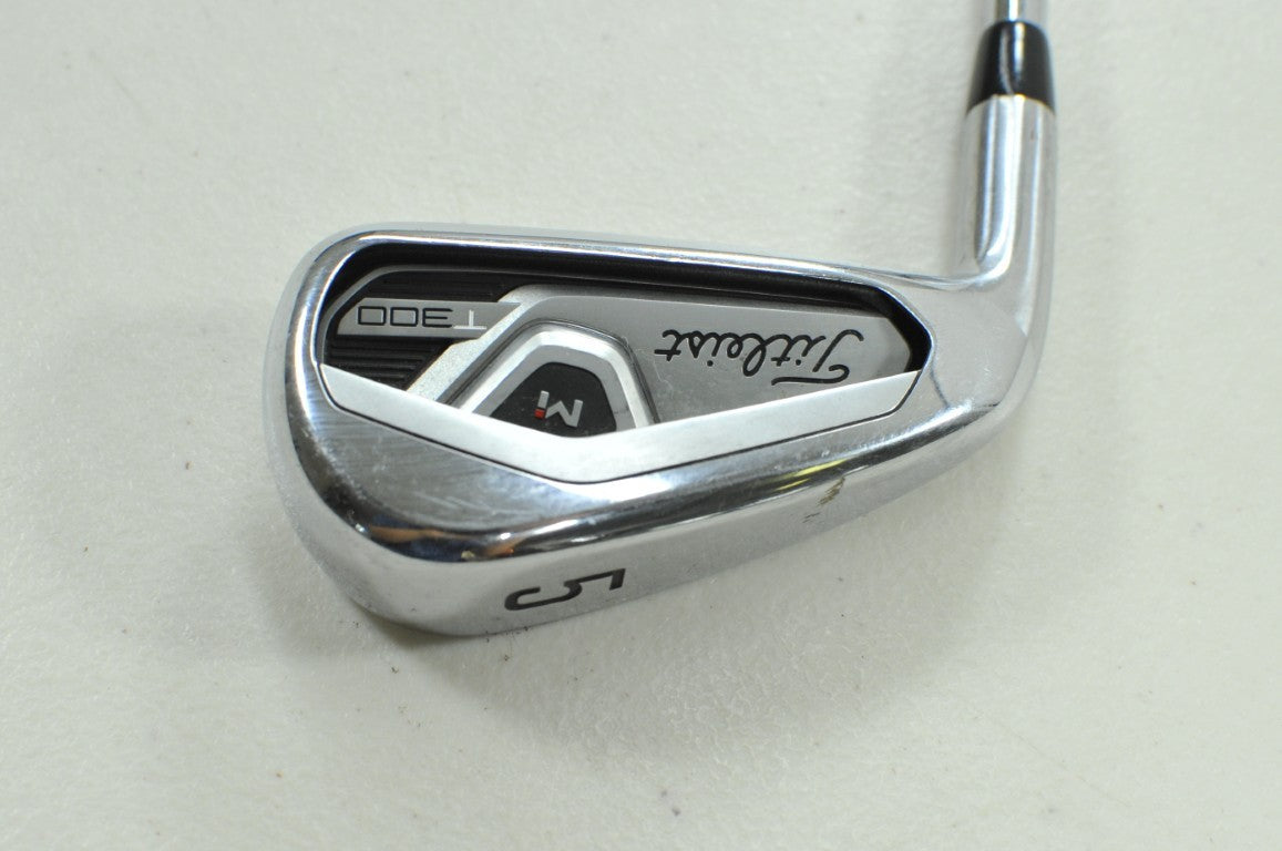 LEFT HANDED Titleist T300 2021 Single 5 Iron Regular Flex AMT Red Steel #201911