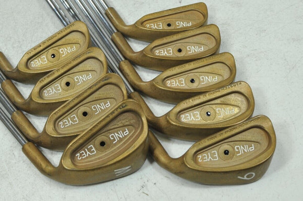 Ping Eye 2 Beryllium Copper 2 - W Iron Set Black Dot Right Stiff Steel MINT#179199 - Golf Club Brokers