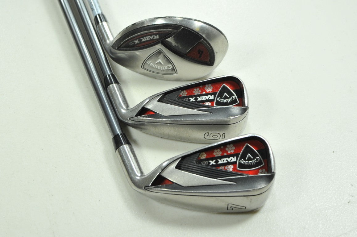 Callaway RAZR X HL Ladies Flex #4 Hybrid, #6 and #7 Irons 50g Graphite #200385