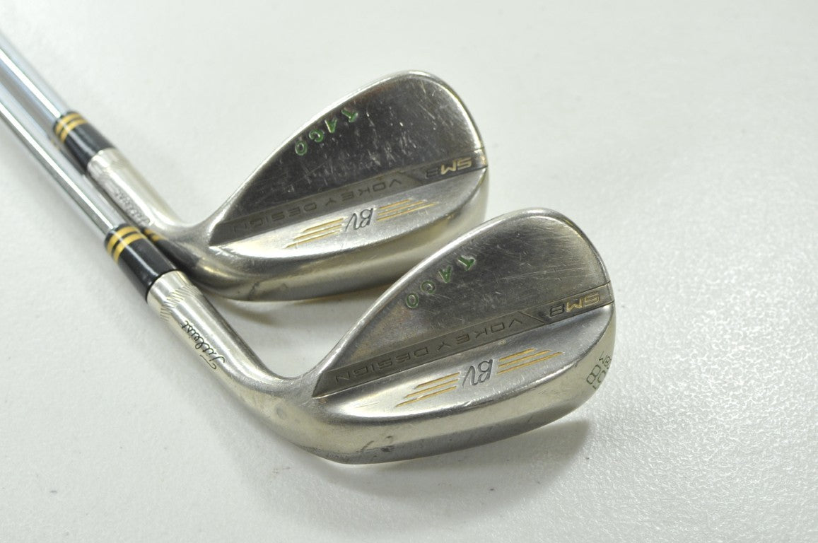 Titleist Vokey SM8 Brushed Steel 54*, 58* Wedge Set RH Wedge Flex Steel # 210983