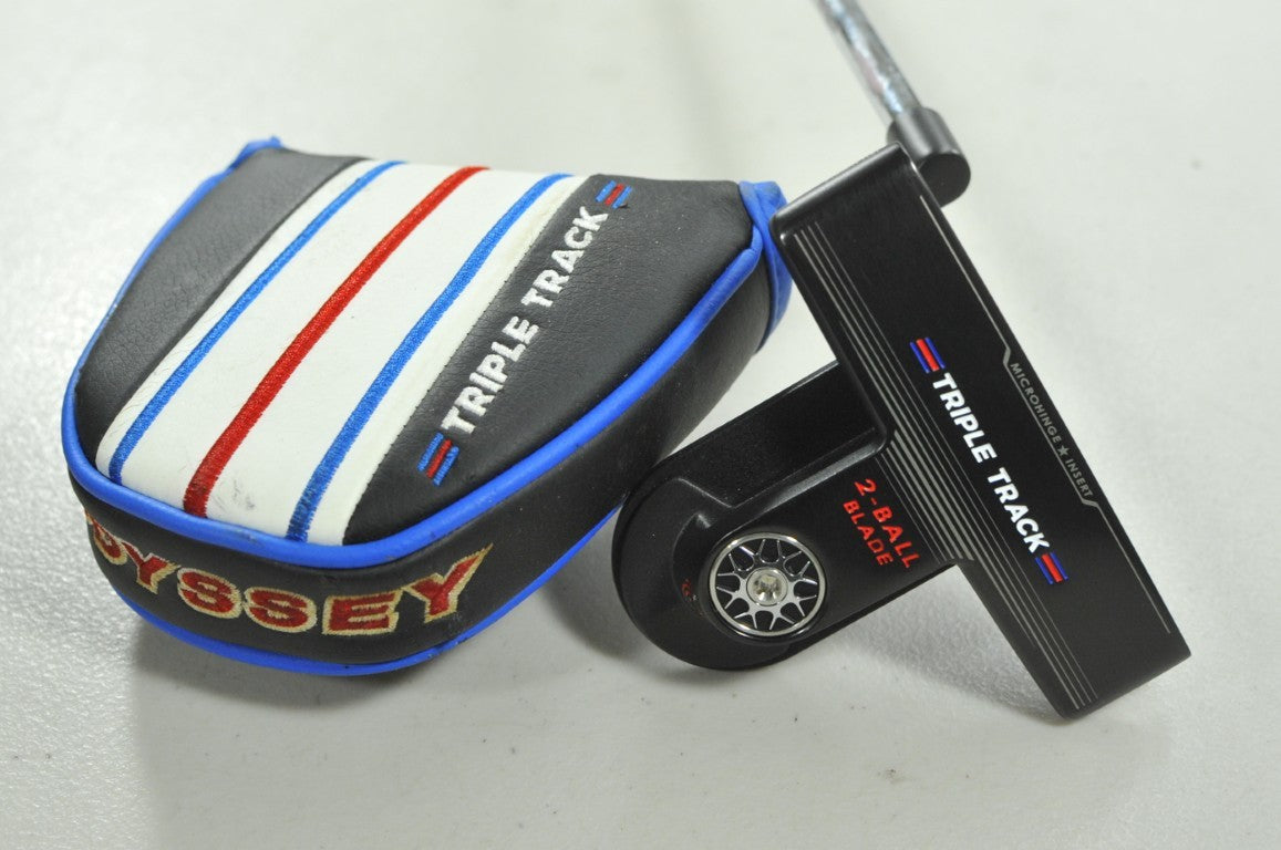 LEFT HANDED Odyssey Triple Track 2-Ball Blade 33.5