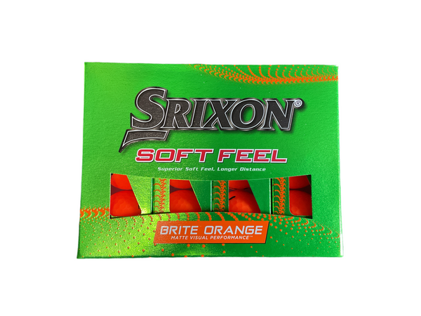 Srixon Soft Feel Brite Orange Golf Balls -One Dozen