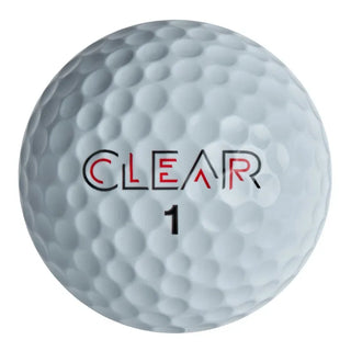 Clear Golf Tour Black Golf Balls - One Dozen