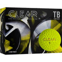 Clear Golf Tour Black Yellow Golf Balls - One Dozen - Golf Club Brokers