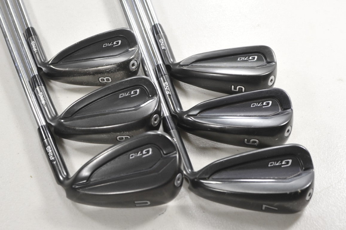 Ping G710 5-9,UW Iron Set Regular Flex Black Dot AWT 2.0 Right Steel #218799