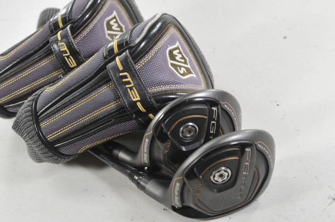 Wilson FG Tour M3 15* and 17* Fairway Wood Set Stiff RIP Phenom Graphite #219781