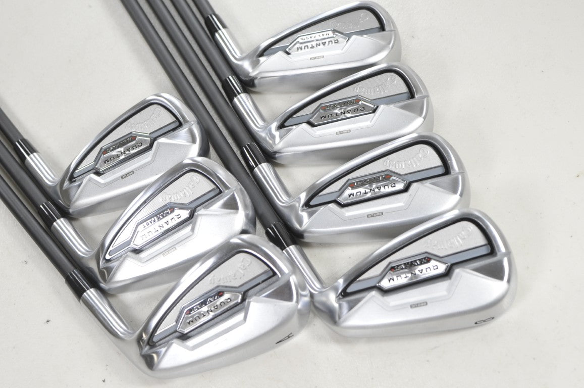 Callaway Quantum Max Fast 5-PW,AW Iron Set Senior Flex Vanquish Graphite #221455