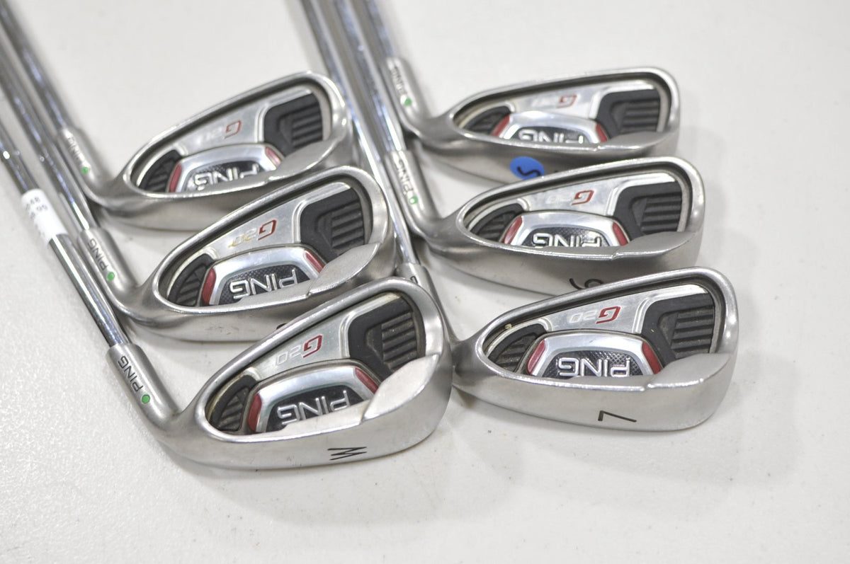 Ping G20 5-W Iron Set Stiff Flex Green Dot Right CFS Steel +3