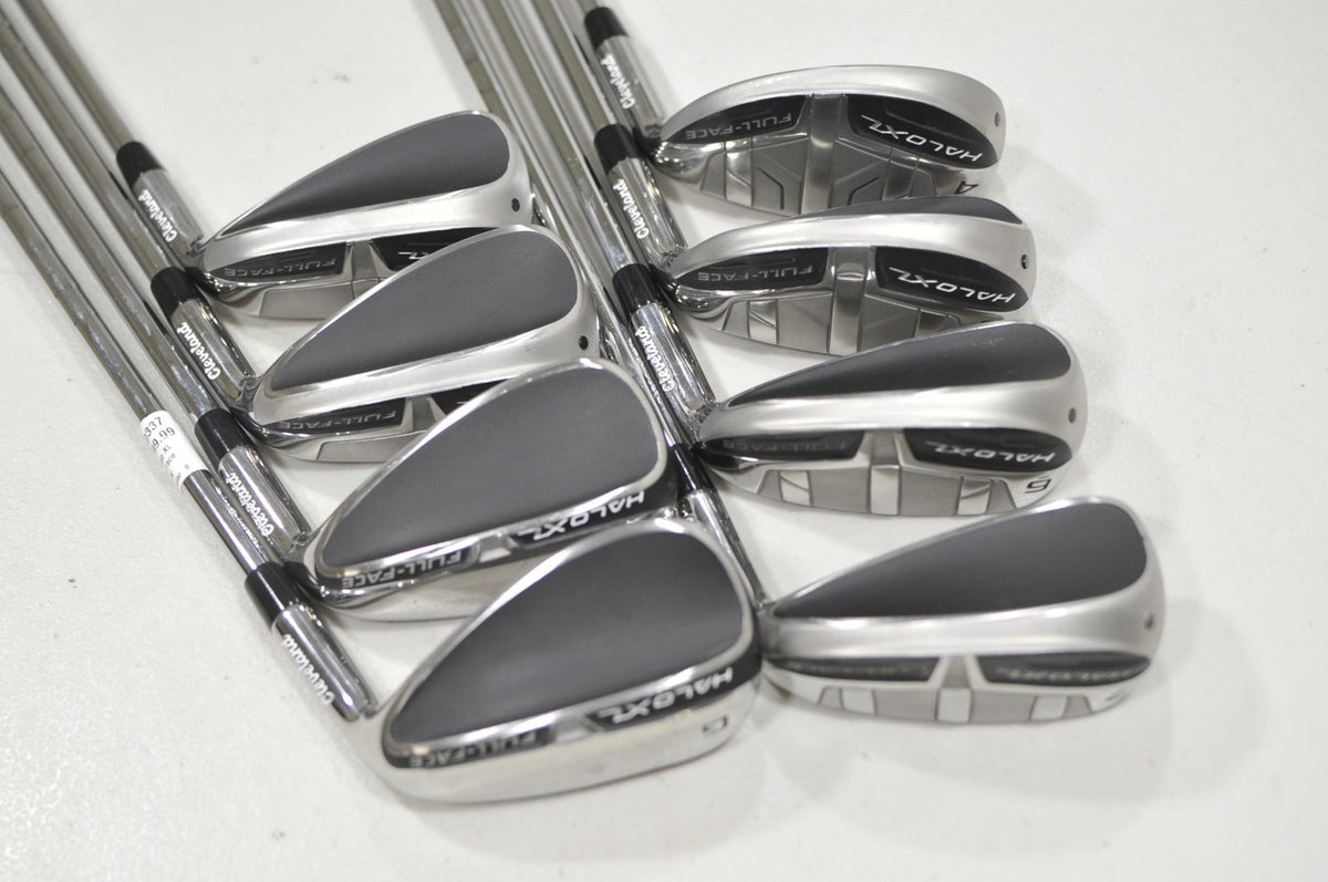 Cleveland Halo XL Full-Face 4-PW, GW Iron Set Regular RH KBS Tour Lite #230337