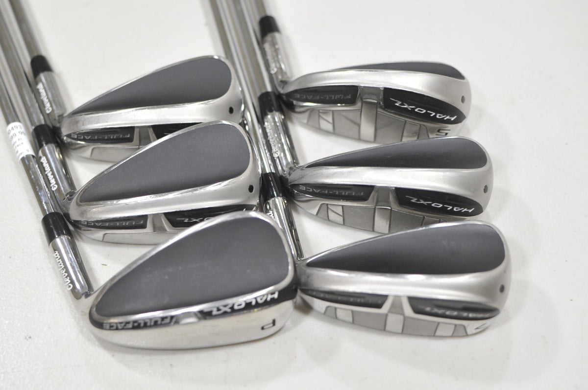 Cleveland Halo XL Full-Face 5-PW Iron Set Regular RH KBS Tour Lite Steel #230493