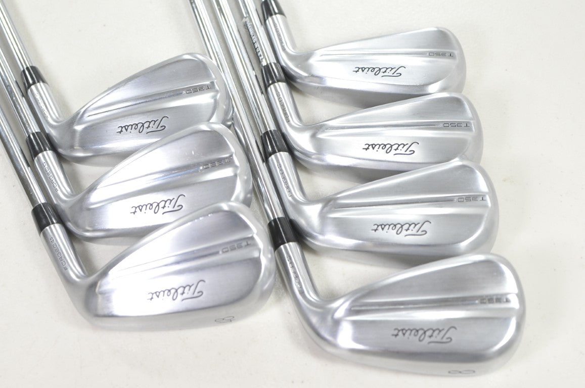Titleist T350 2025 5-PW,48* Iron Set Stiff Flex Right AMT Red Steel #220186