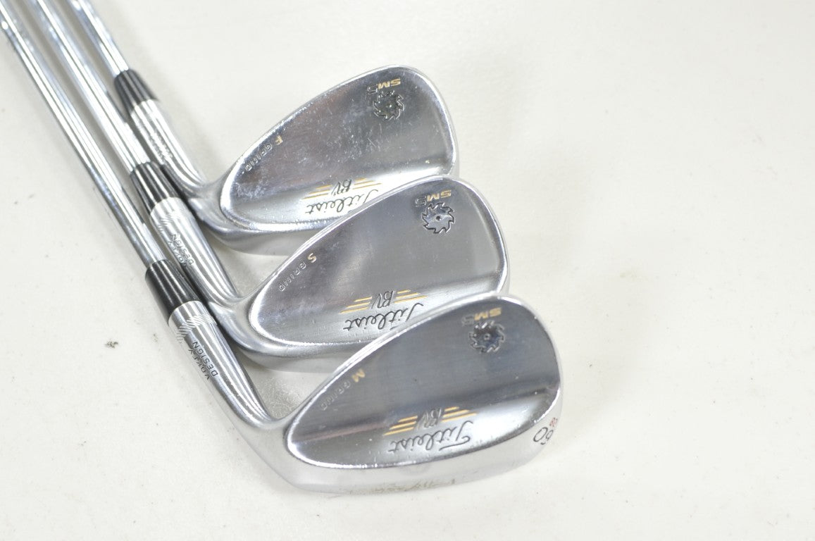 Titleist Vokey SM5 Tour Chrome 52*,56*,60* Wedge Set BV Wedge Flex Steel #219768