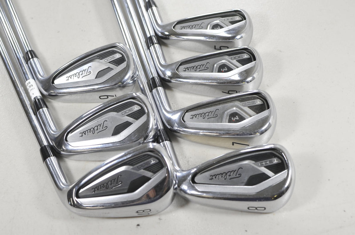 Titleist T300 20215-PW, 48 Iron Set AMT Red R300 Regular Flex Steel #226108