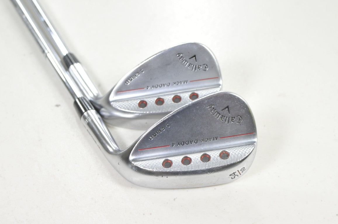 Callaway Mack Daddy 4 Chrome 54*, 58* Wedge Set DG S200 115g Stiff Steel #220197