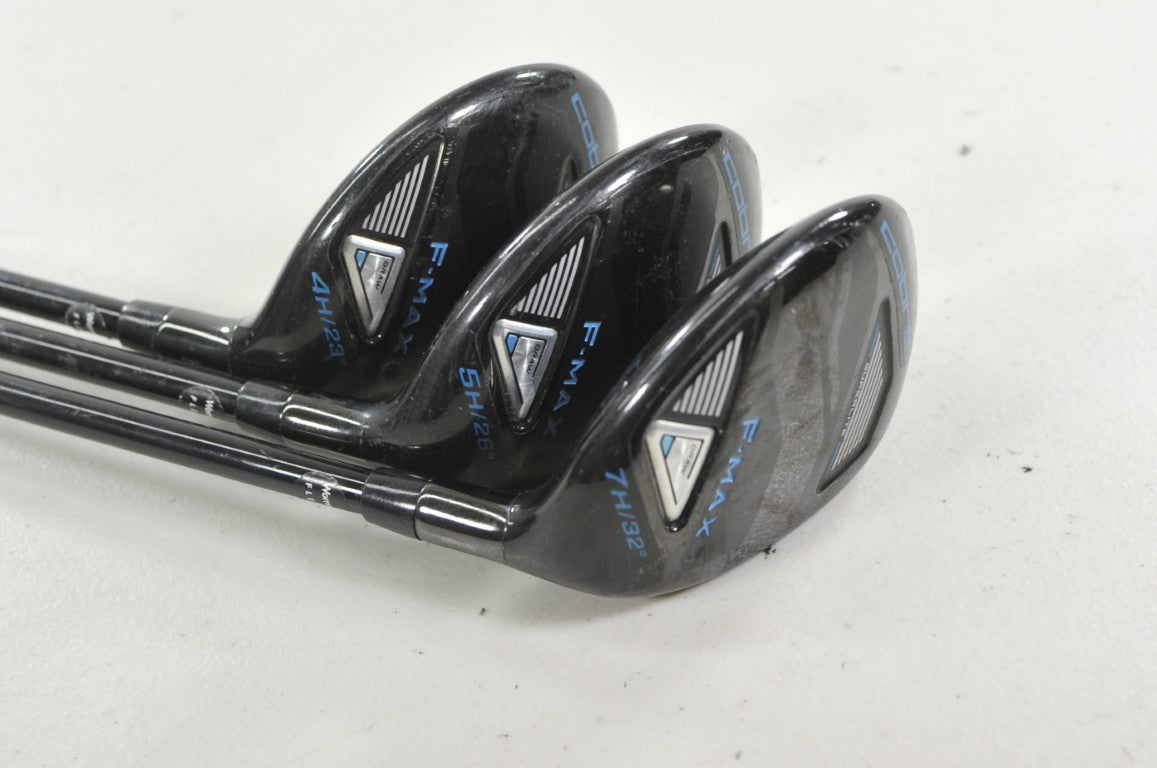 Cobra F-Max Superlite Womens 4, 5, 7 Hybrid Set Ladies Flex 50g Graphite #220156