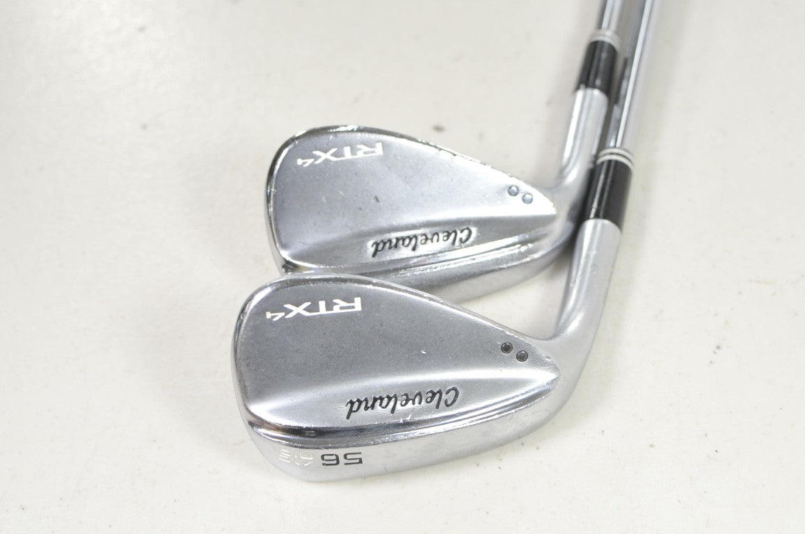 LEFT HANDED Cleveland RTX-4 Tour Satin 50*, 56* Wedge Set DG S400 Steel #219976