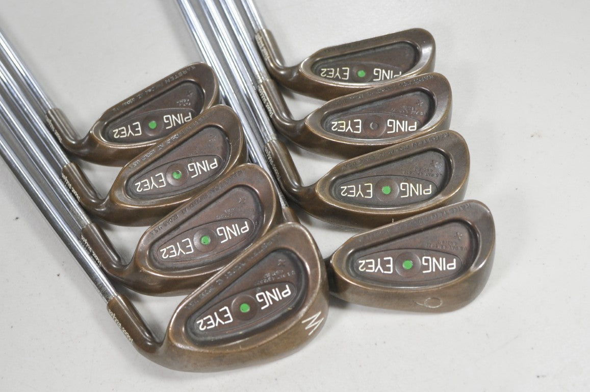 Ping Eye 2+ Beryllium Copper 3-W Iron Set Stiff Flex Green Dot JZ Steel # 221624