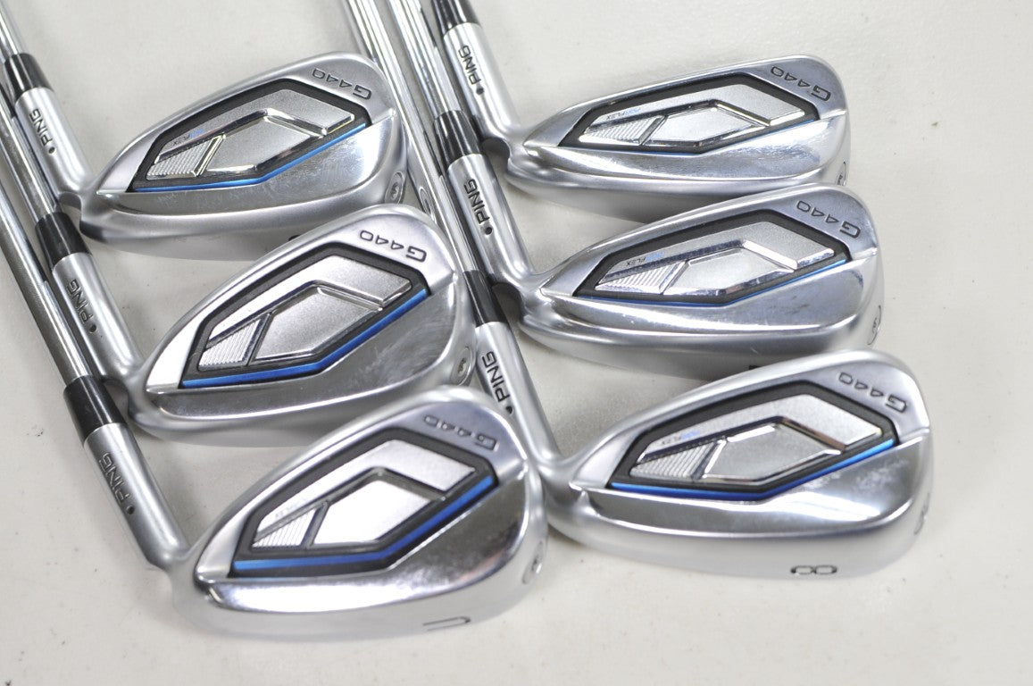 Ping G440 6-W,UW Iron Set Regular Flex Black Dot Right AWT 3.0 Steel # 221664