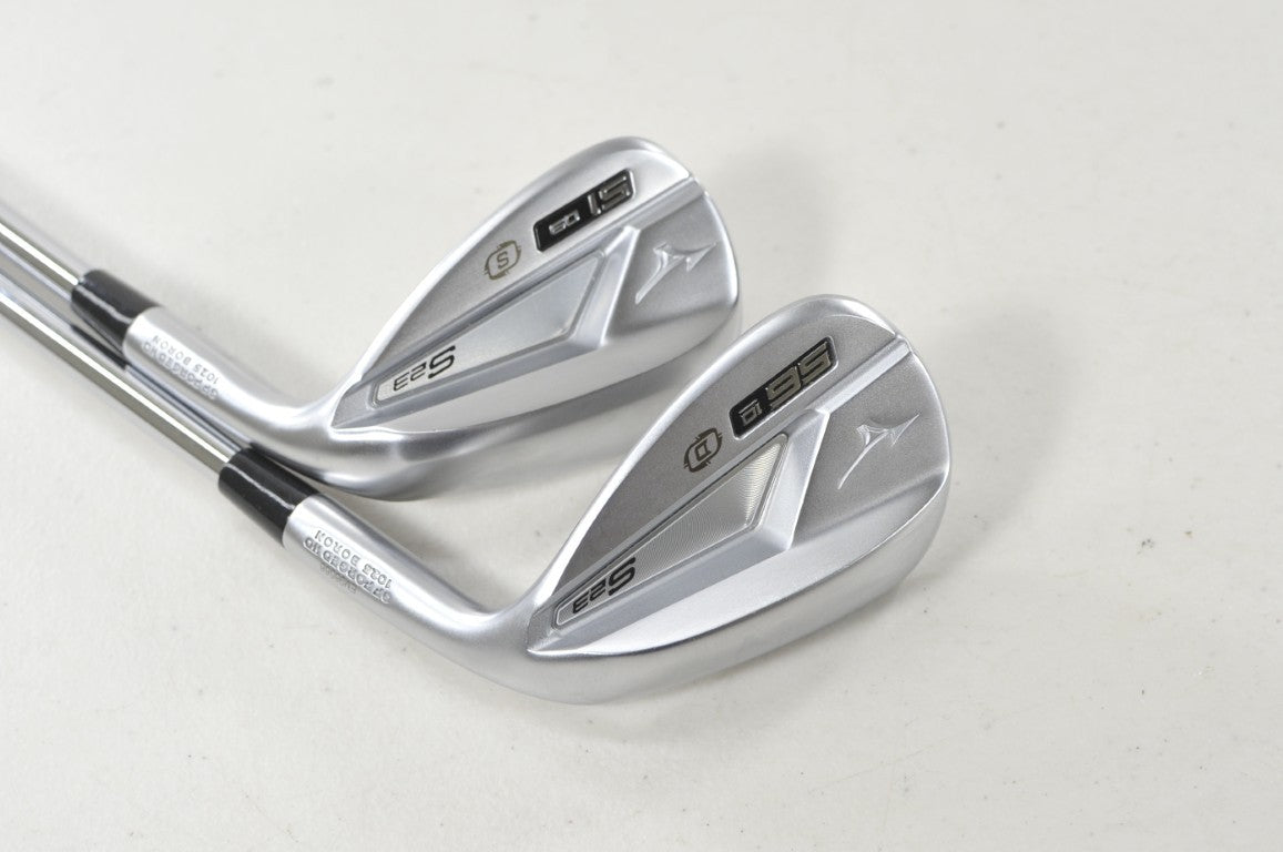 Mizuno S23 Satin Chrome 51*, 56* Wedge Set KBS Hi-Rev 2.0 115g Steel #224512