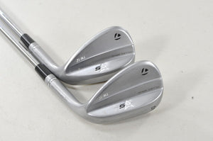 TaylorMade Milled Grind 5 Chrome Tiger Woods 56*, 60* Wedge Set DG Steel #224201