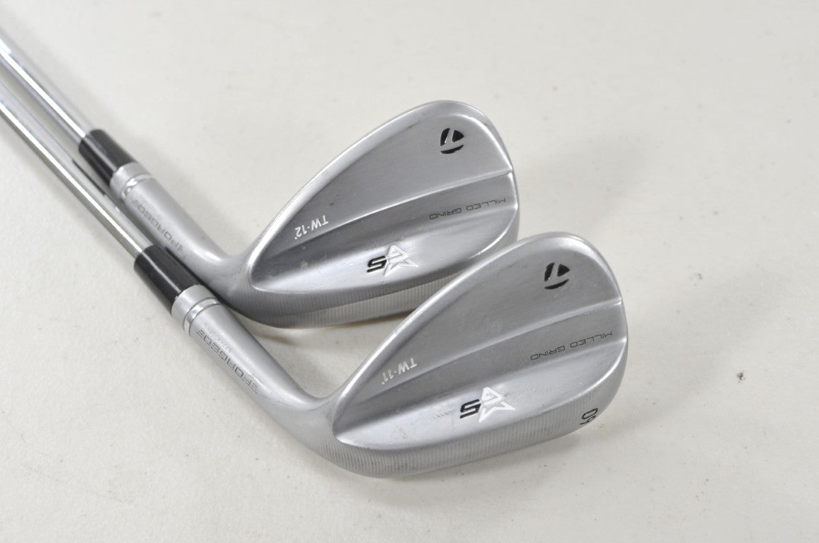 TaylorMade Milled Grind 5 Chrome Tiger Woods 56*, 60* Wedge Set DG Steel #224201