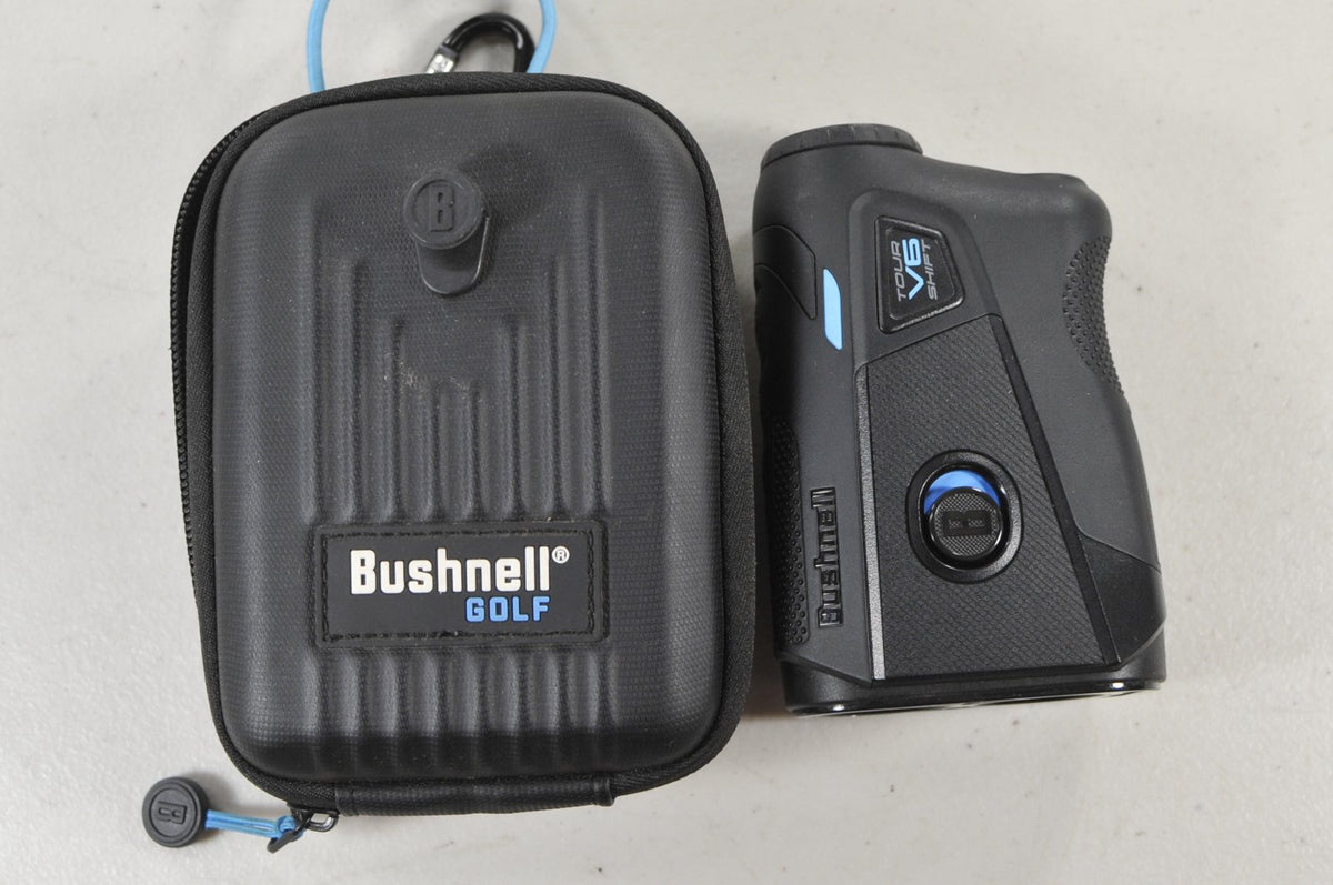 Bushnell Tour V6 Shift Slope Black/Blue Golf Range Finder with Case #226742