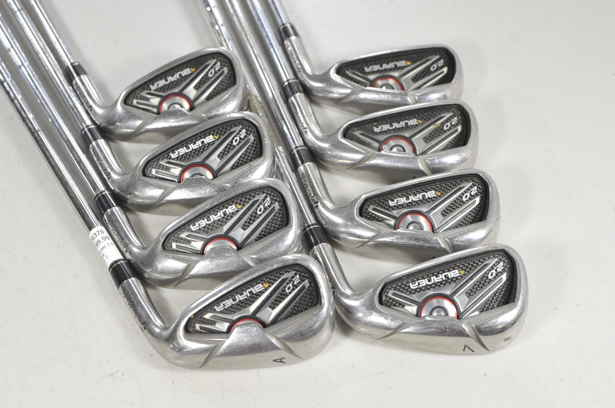TaylorMade Burner 2.0 4-PW,AW Iron Set Stiff Flex 85g Right Steel #226370
