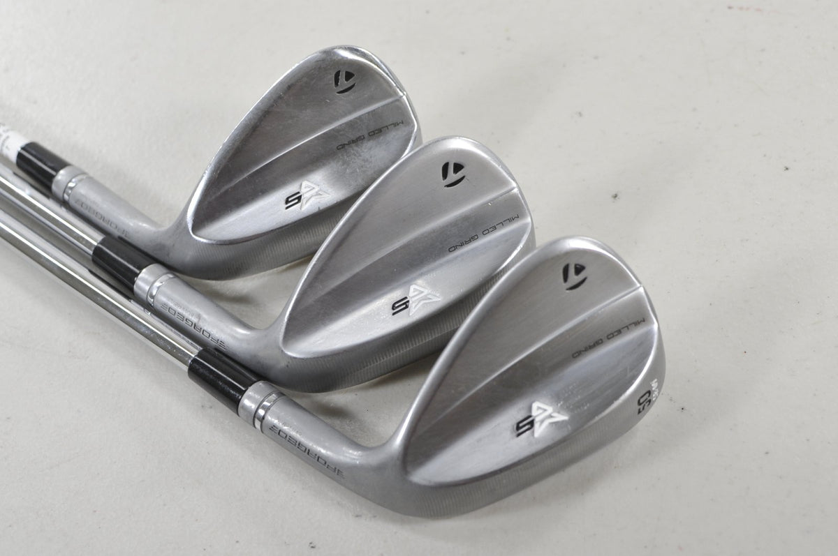 TaylorMade Milled Grind 5 Chrome 50*,56*,60* Wedge Set DG S300 120 Steel #226273