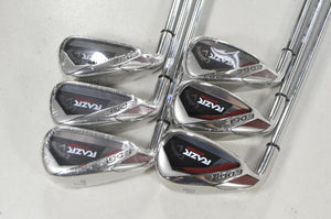 LEFT HANDED Callaway RAZR Edge 5-PW Iron Set Uniflex Steel  #224814