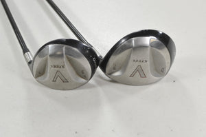 TaylorMade V Steel T/S 13* and 4-16.5* Fairway Wood Set Regular/Stiff RH #222897