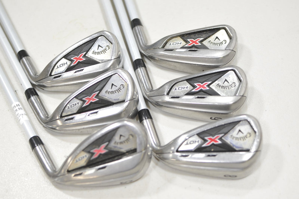 Callaway X Hot 5-6,8-PW,SW Iron Set Senior Flex 65g Right Graphite #227546