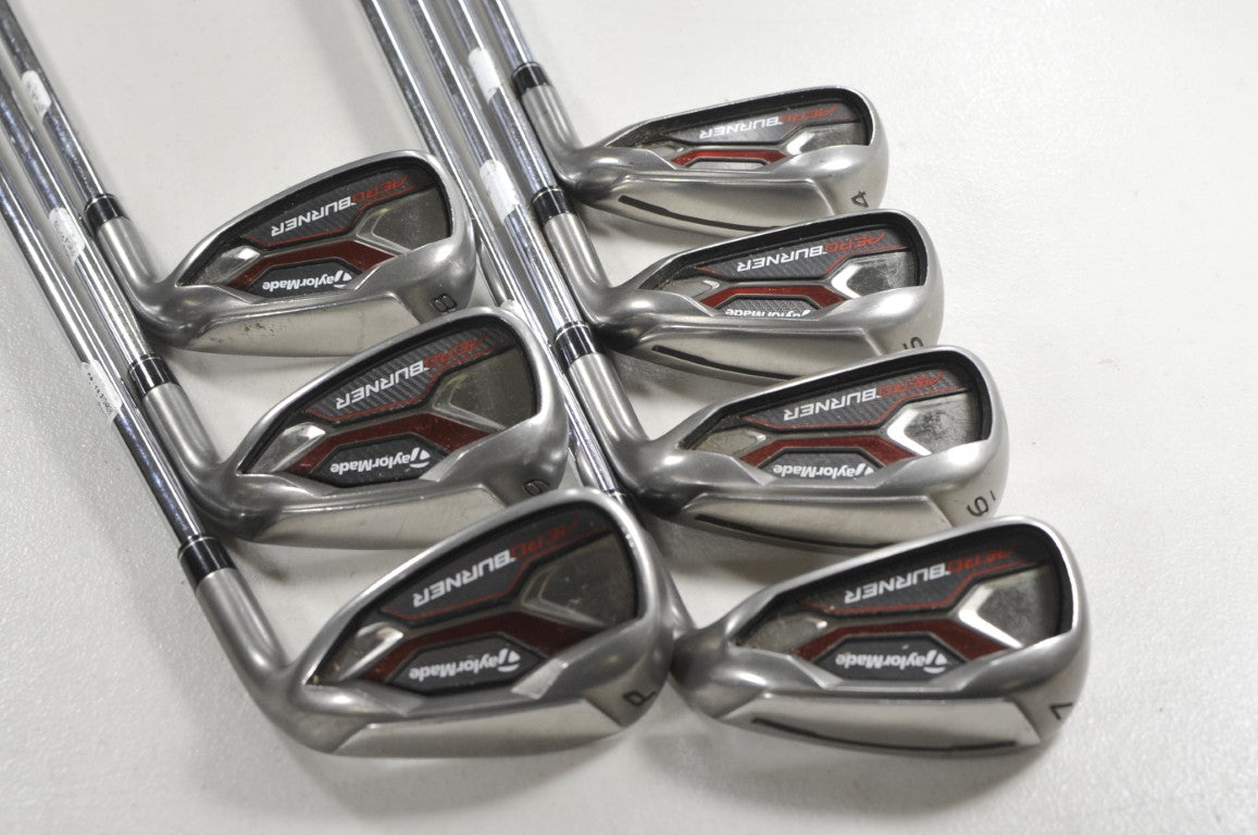 TaylorMade Aeroburner 4-PW Iron Set Regular Flex Reax High Launch Steel #218604