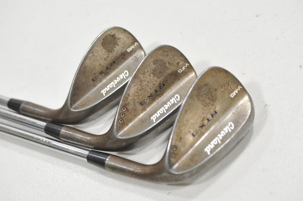 Cleveland RTX-3 Tour Raw 50°, 56°, 60° Wedge Set Right Steel #230722