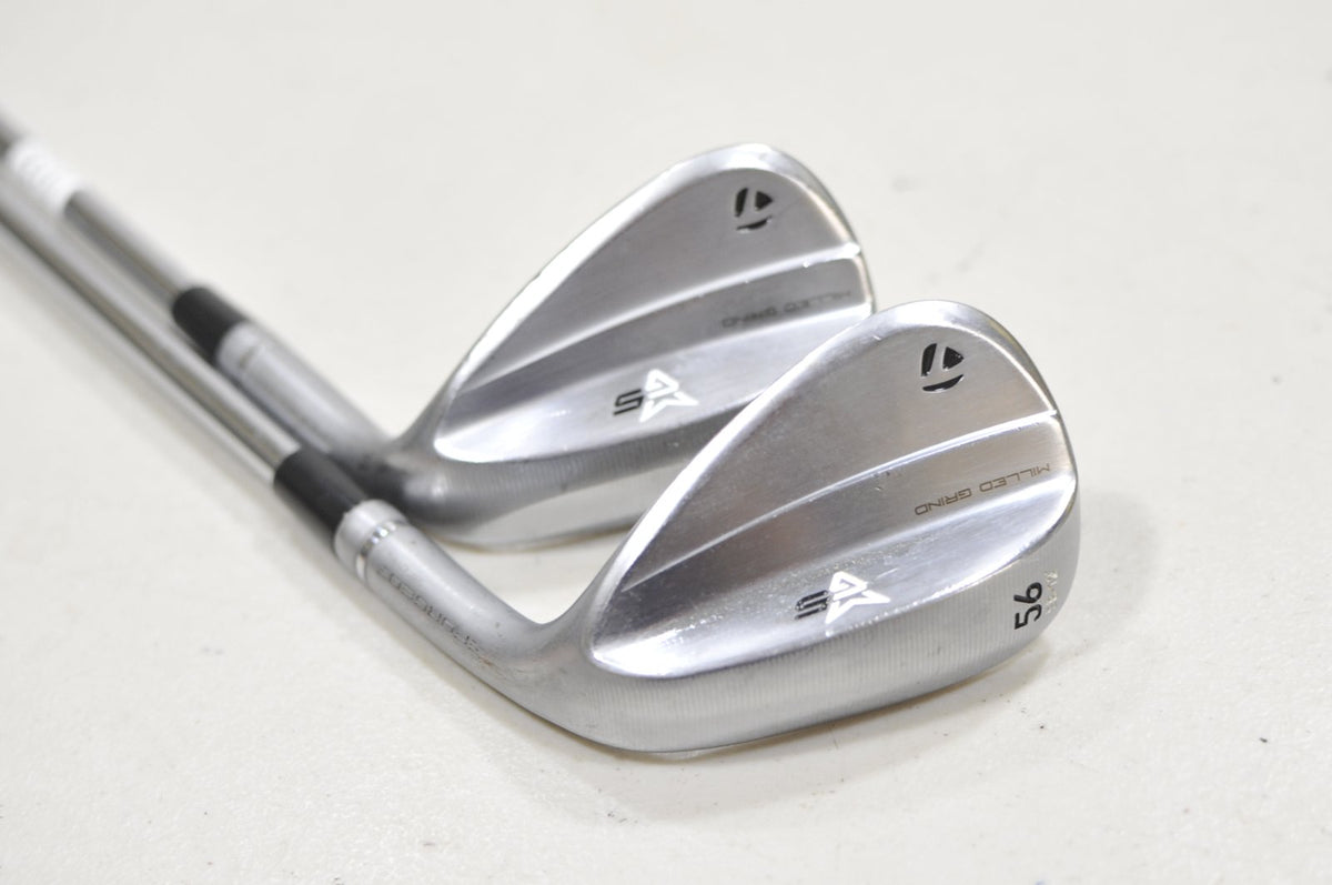 TaylorMade Milled Grind 5 Chrome 56*, 60* Wedge Set DG S400 Stiff Steel #228224