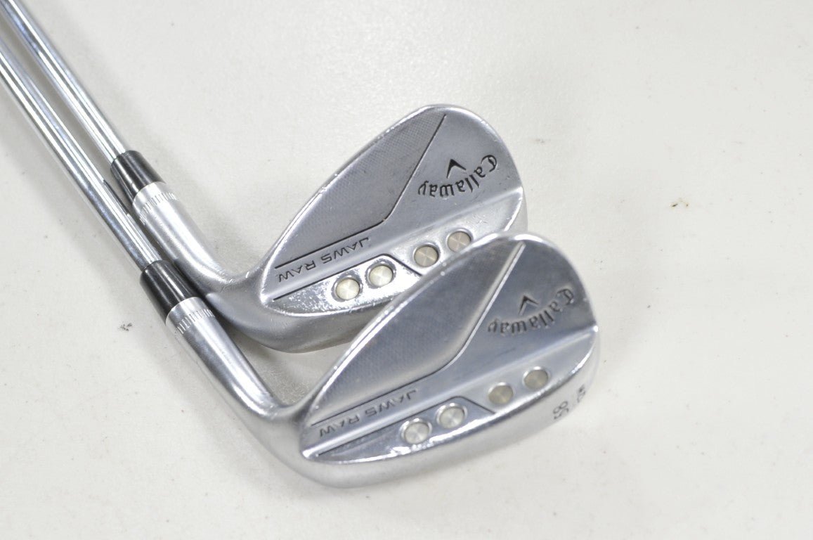 Callaway Jaws Raw Chrome 54*, 58* Wedge Set Right DG Spinner 115g Steel #223316